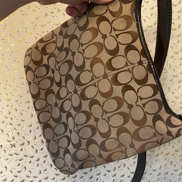 Coach - Vintage Signature Monogram Canvas Logo Crossbody Bag EXCELLENT Cond. - Picture 7 of 12